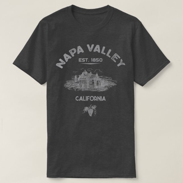 Napa Valley California Winery Souvenir T Shirt (Design framsida)