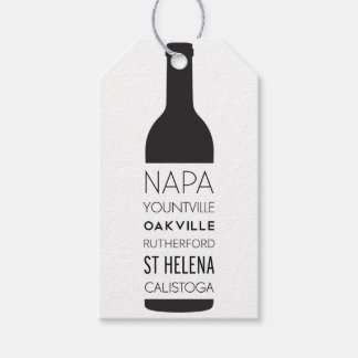Napa Valley Cities Vin Flaska bröllopsfavoriter Presentetikett