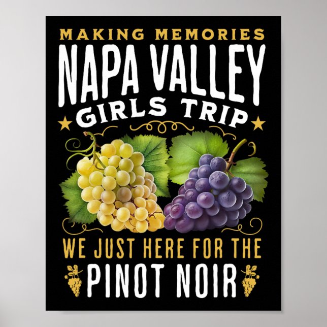 Napa Valley Girls Trip Wine Country Winery Tour  Poster (Framsidan)