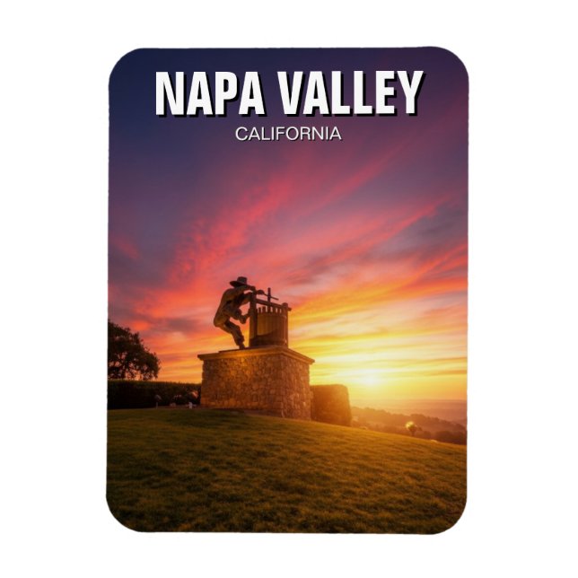 Napa Valley Kalifornien Magnet (Vertikal)