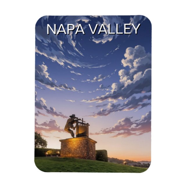Napa Valley Kalifornien Magnet (Vertikal)