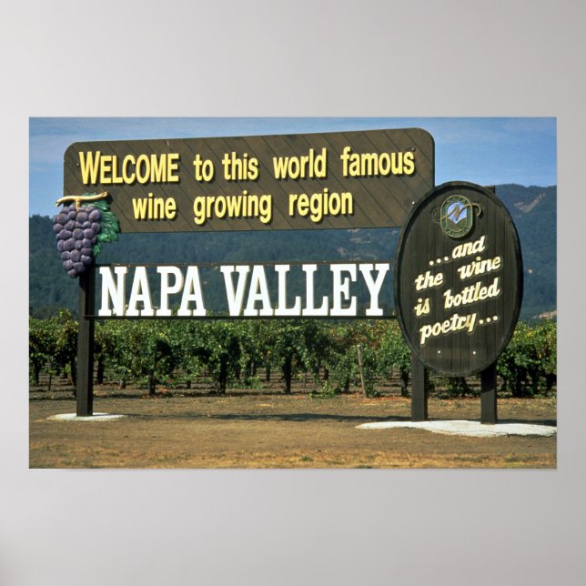 Napa Valley, Kalifornien, USA Poster (Framsidan)