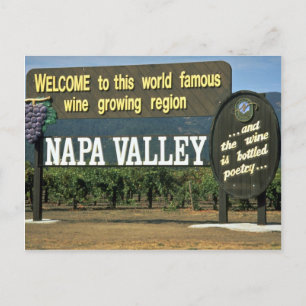 Napa Valley, Kalifornien, USA Vykort