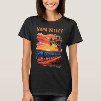 Napa Valley Kalifornien Vinägaård Resa T Shirt
