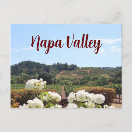 Napa Valley, Kaliforniens vinodlingar och blommor Vykort
