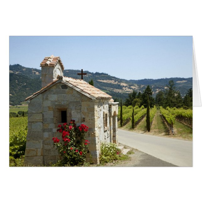 Napa Valley kapell Hälsningskort (Framsidan Horizontal)