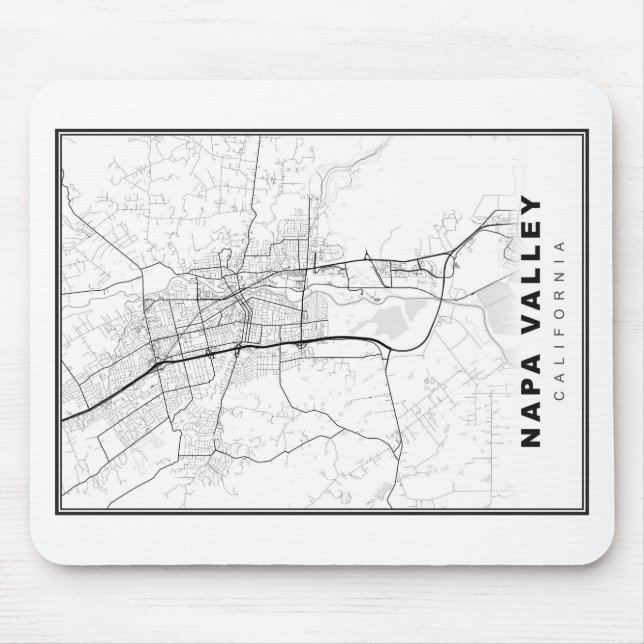 Napa Valley Karta Musmatta (Framsidan)