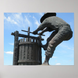 Napa Valley Vin Press/Crusher Monument Poster