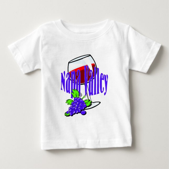 Napa Valley vin Tee Shirt (Framsida)