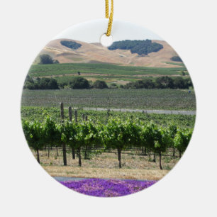 Napa Valley vingård Julgransprydnad Keramik