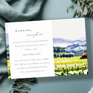 Napa Valley vingårdslandskap bröllopsmottagning Tilläggskort