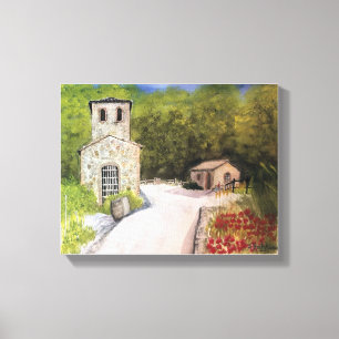 NAPA VALLEY WINERY WATERCOLOR CANVASTRYCK