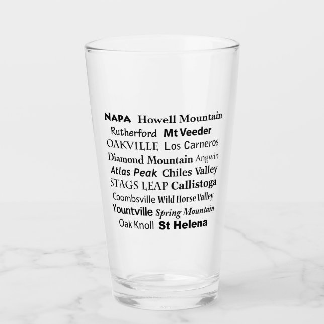 Napa Vin Tumbler Glaskopp (Framsida)
