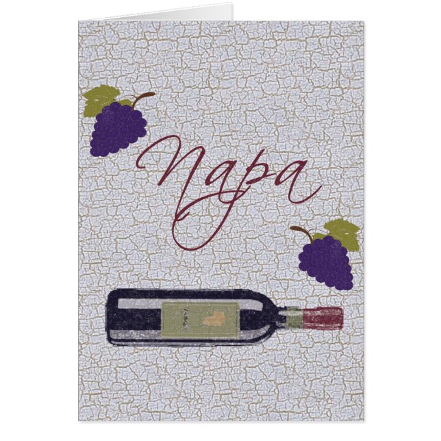 Napa Vintage Vinkrus Hälsningskort (Framsidan)