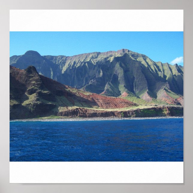 Napali Kusten, Hawaii Poster (Framsidan)