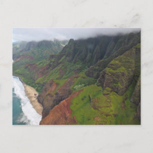 Na'Pali Kusten - Kauai, Hawaii-vykort Vykort