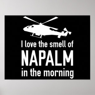 Napalm på morgonen poster