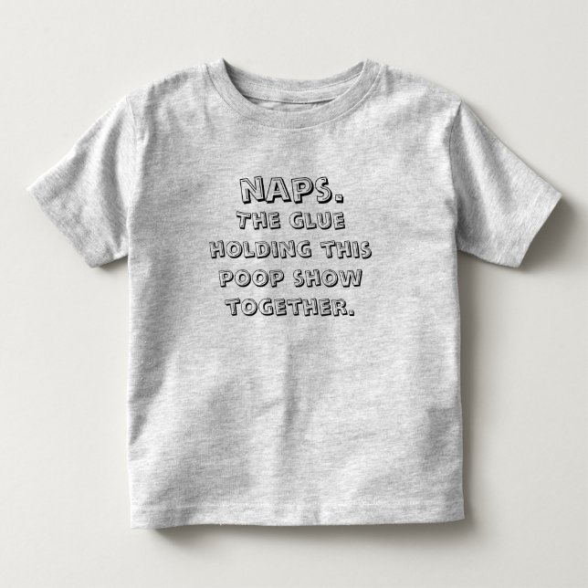 Napar på glue Holding här Poop-show tillsammans T Shirt (Framsida)