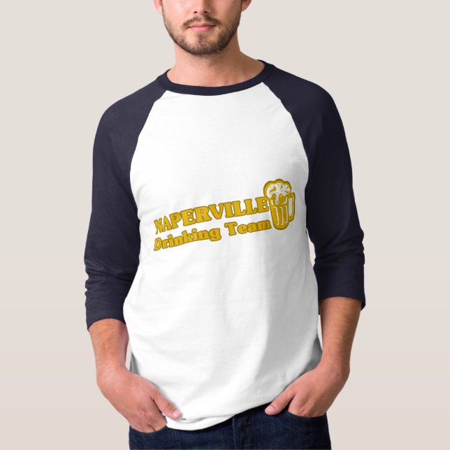 Naperville Drinking Team T-skjortor T-shirt (Framsida)