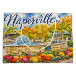 Naperville Illinois Maskros Springbrunn Riverwalk