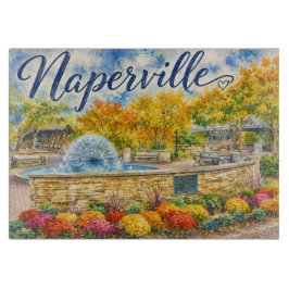 Naperville Illinois Maskros Springbrunn Riverwalk