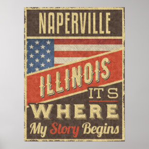 Naperville Illinois Poster