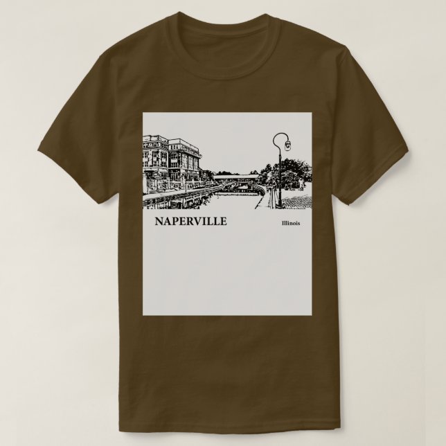 Naperville Illinois TShirt 1 T Shirt (Design framsida)