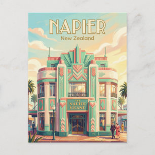 Napier Art Deco Nya Zeeland Vykort