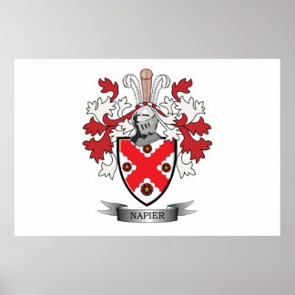 Napier Family Crest Jackar om Arm Poster