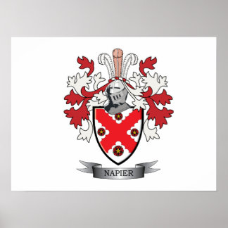 Napier Family Crest Jackar om Arm Poster