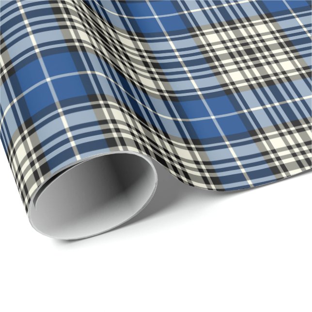 Napier Klan Tartan Presentpapper (Rullad Hörn)