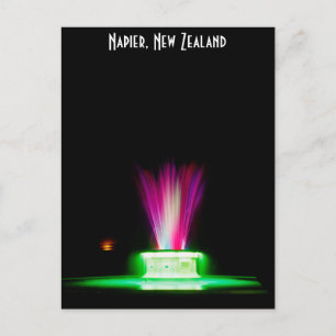 Napier NZ fontän Vykort