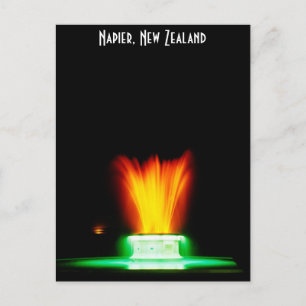 Napier NZ fontän Vykort
