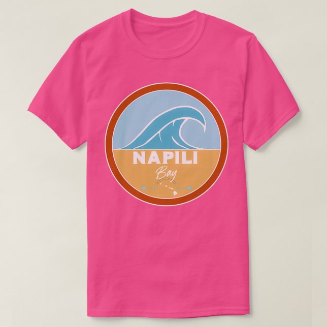Napili Bay Beach Hawaii Pacific Ocean Beach Vågar T Shirt (Design framsida)