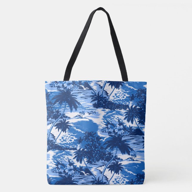 Napili Bay Hawaiian Island Scenia Beach Bag Tygkasse (Framsida)