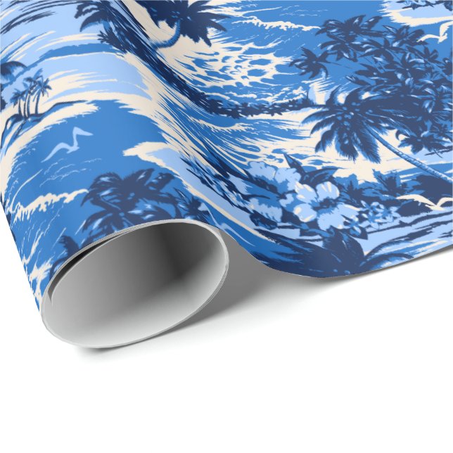 Napili Bay Hawaiian Scenia Wrapping Papper Presentpapper (Rullad Hörn)
