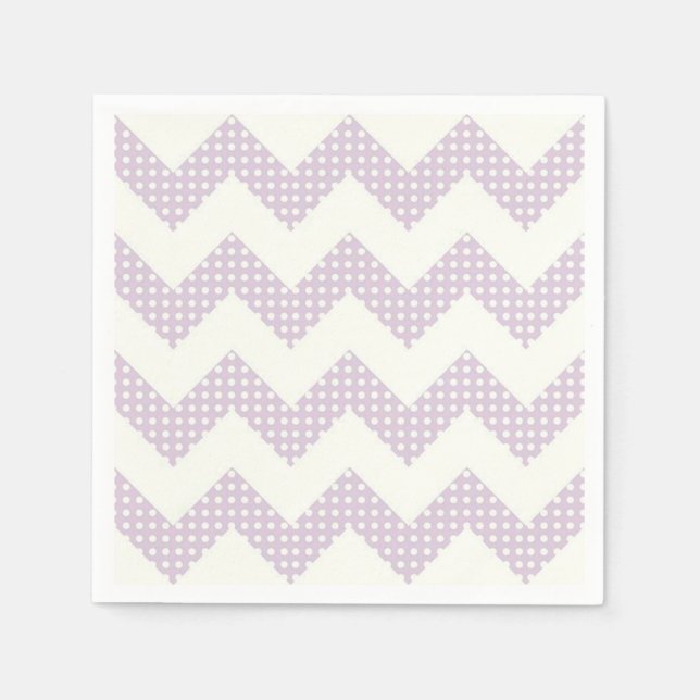 Napkin/Chevron och Polka dots Pappersservett (Framsidan)