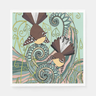 Napkin för fågeldesign pappersservett