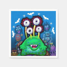 Napkin för Halloween fest-monster Pappersservett