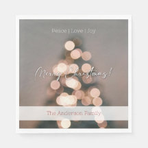 Napkin för julafton - Varm juldesign