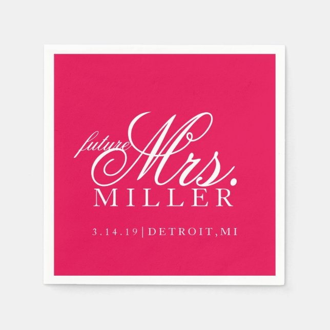 Napkin - framtida Mrs. Pappersservett (Framsidan)