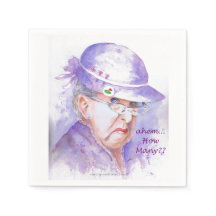 Napkin - Golf - Ahem Hur många?