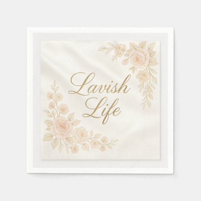 Napkin Lavish Soft Pappersservett (Framsidan)