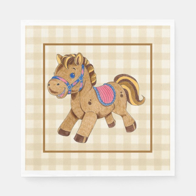 Napkin Leksak Horse Pappersservett (Framsidan)