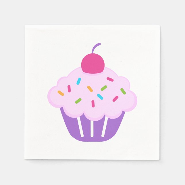 Napkin/Lila Cupaka Pappersservett (Framsidan)