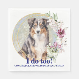 Napkins australian shepherd med foto pappersservett