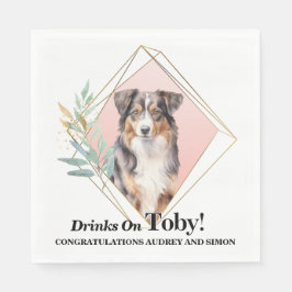 Napkins australian shepherd med foto pappersservett
