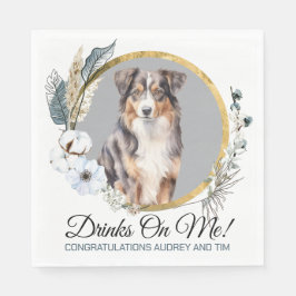 Napkins australian shepherd med foto pappersservett
