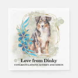 Napkins australian shepherd med foto pappersservett