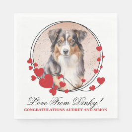 Napkins australian shepherd med foto pappersservett